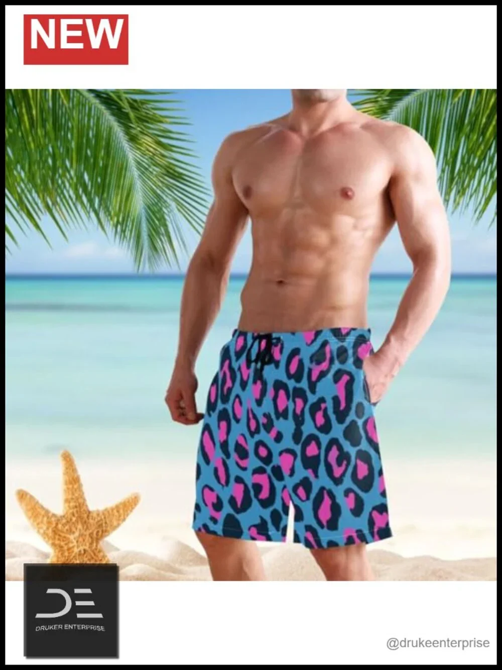 Men's Swim Trunks Board Shorts Quick Dry with Pockets
